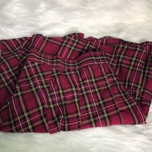 Torrid Pink Plaid Flared Twill Skirt